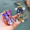 Bear Exquisite Rhinestone Keychain Chic Acrylic Key Holder For Fashionable Women
