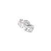 Elegant 925 Sterling Silver Twisted Crossover Ring For Stylish Women With Unique Design
