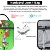 Anime Digimon Adventure Palmon Lunch Bag Vintage Travel Lunch Box Print Portable Insulated Tote Food Bags