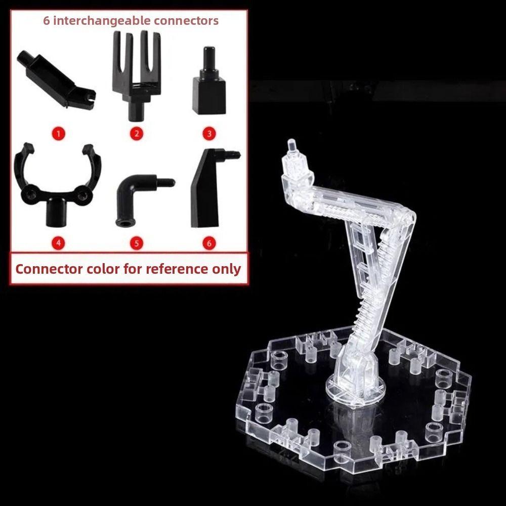 Adjustable Arm Figure Display Stand Replaceable Connectors Model Support Stand Collectible Display