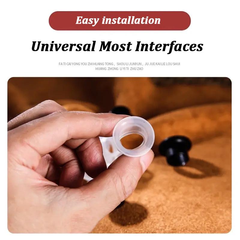 400Pcs Silicone Faucet Leak-proof Sealing Gasket Pipe Triangle Valve Washer Tap Hose Prevent Dripping   Leakage Plug Teflon Ta