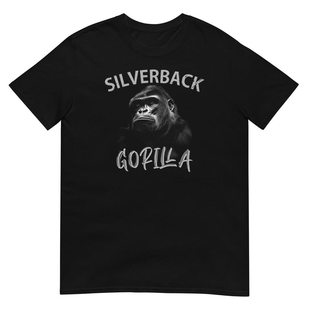 Gorilla Silverback T-shirt Silver Back Jungle King Design Unisex Tshirt