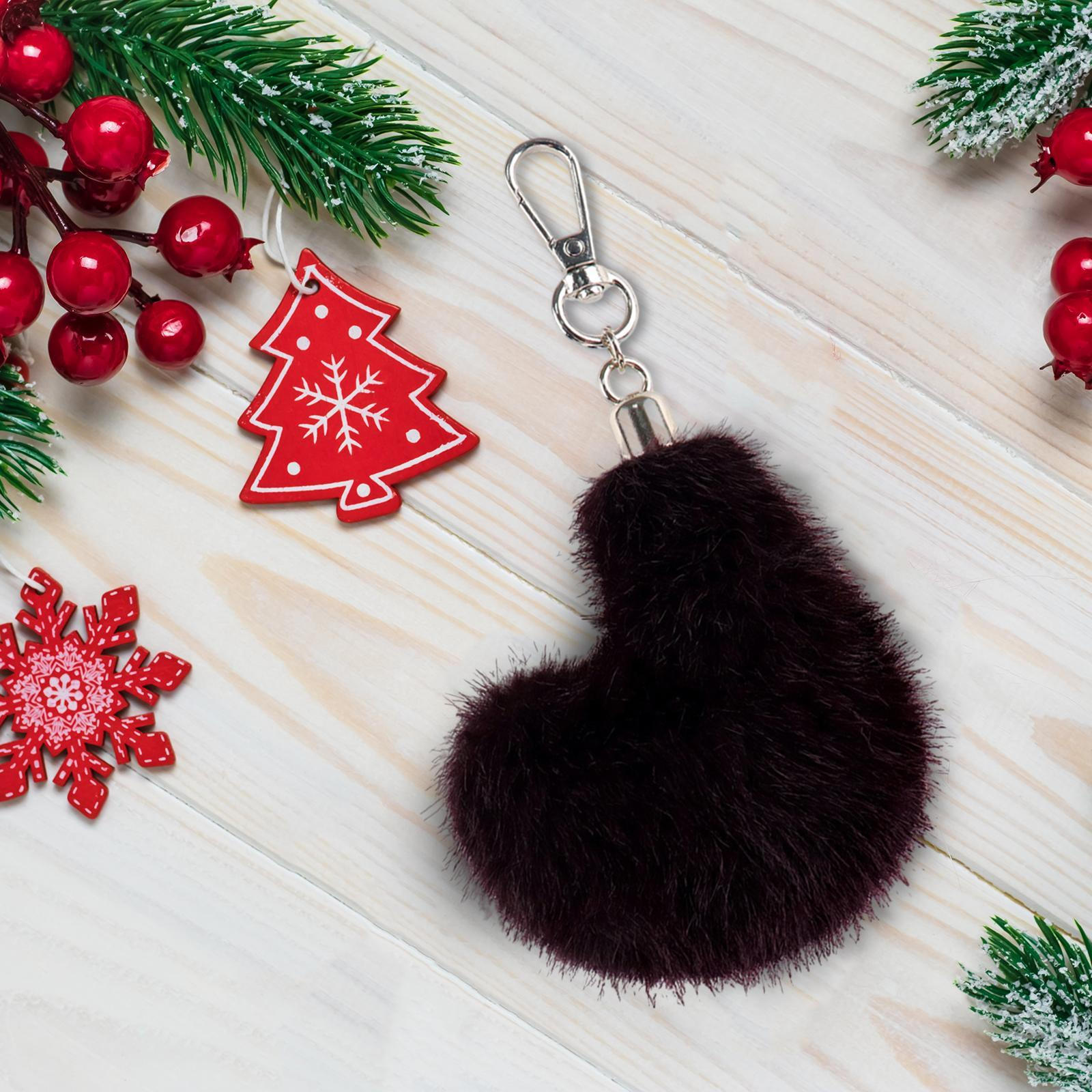 

Christmas Boots Keychain Bag Pendant for Role Playing Party Supplies Xmas Tree фіолетовий