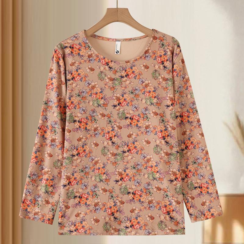 

Большие размеры 3XL-7XL Повседневные топы с длинным рукавом для женщин Толстовки Свободные Оверсайз Пуловеры для женщин среднего возраста Винтажная одежда 7XL