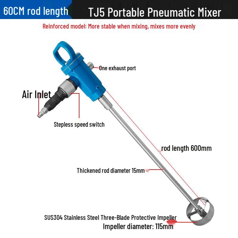 Industrial Handheld Pneumatic Agitator Mixer