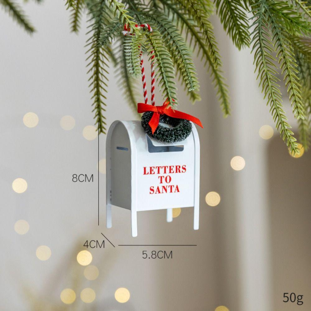 Creative Christmas Hanging Postbox Santa Claus Christmas Tree Decor Xmas Ornament  New Year Party