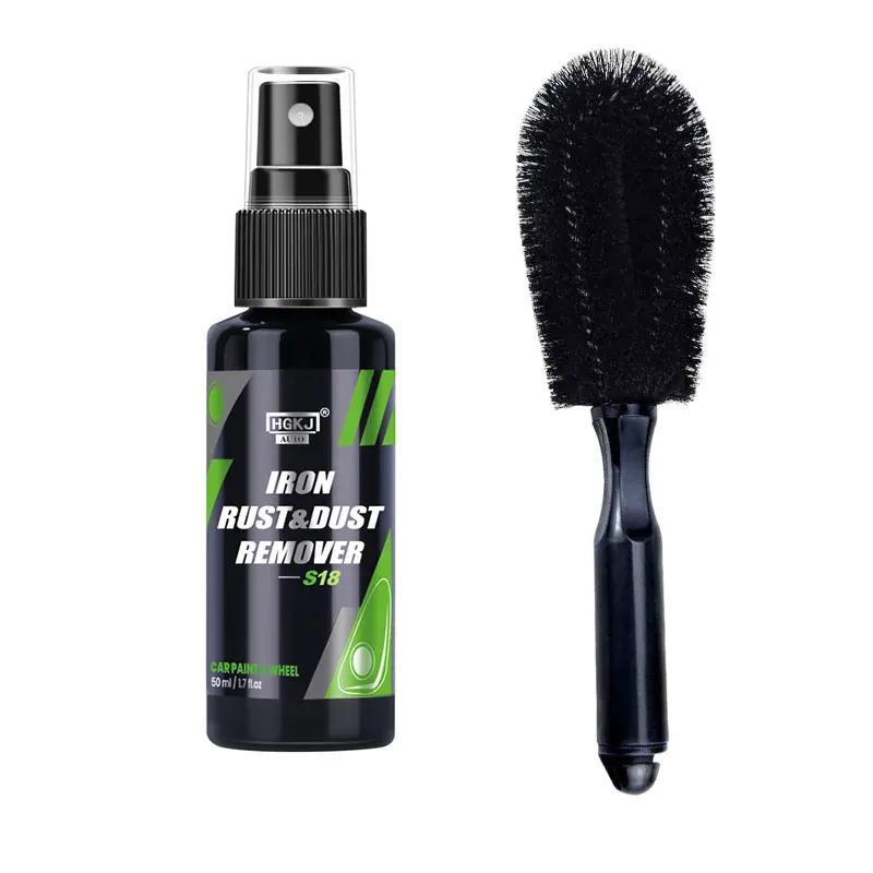 Car Iron Remover Rust Dust Remover Spray Iron Dust Rim Rust Cleaner Car Paint Wheel Hub Iron Powder Remover Car Detailing Care