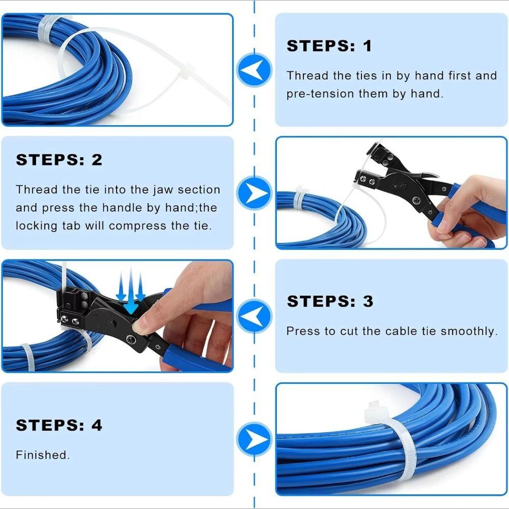 Multipurpose Cable Tie Tool Manual Winding Binding Bundle Tool Manual Winding Tool Wrapping Tasks