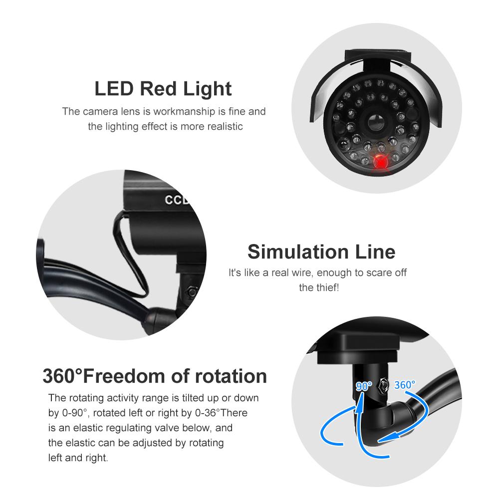 Solar Simulation Camera, Simulation Monitor, Fake Monitoring Camera, Realistic Camera