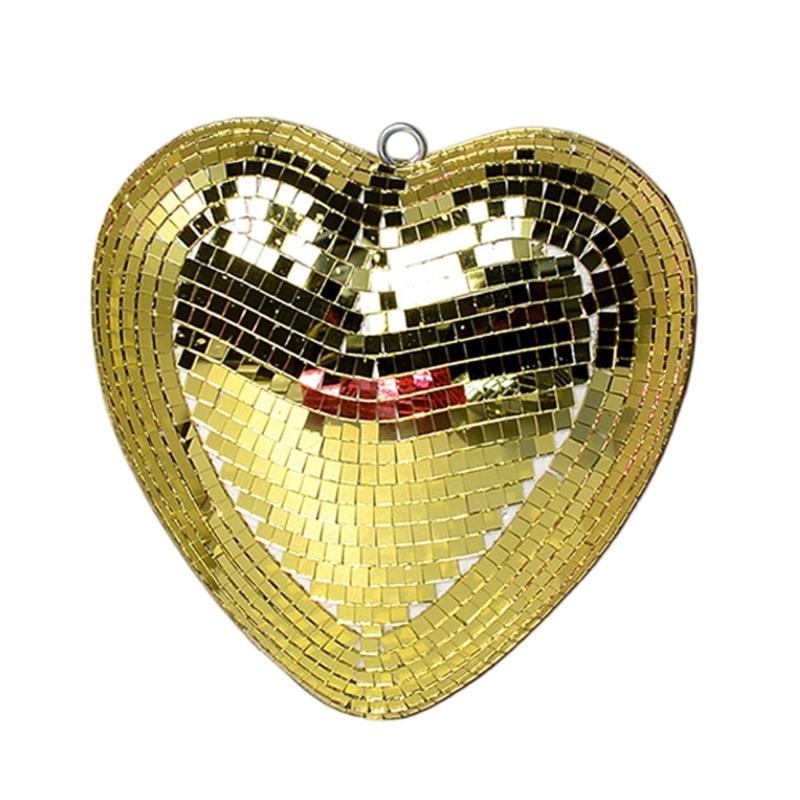 Funkelnde Glasherz-Dekoration Handgefertigtes Liebesherz Glas-Hängeornament Für Schlafzimmer Wohnzimmer Valentinstagsgeschenk