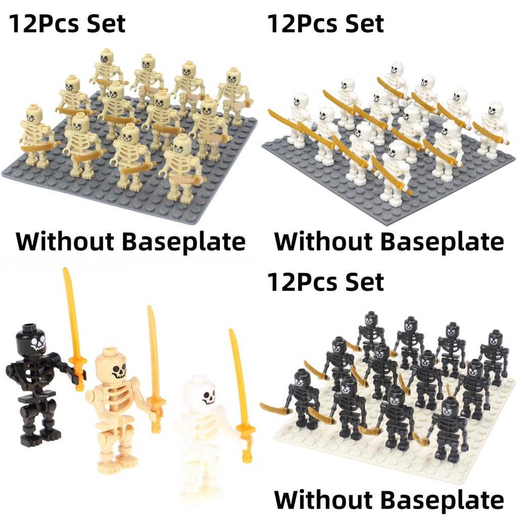 Lojo Ninja Scheletro Soldato Blocchi da Costruzione Plastica ABS Particelle Mini Figure da Costruzione