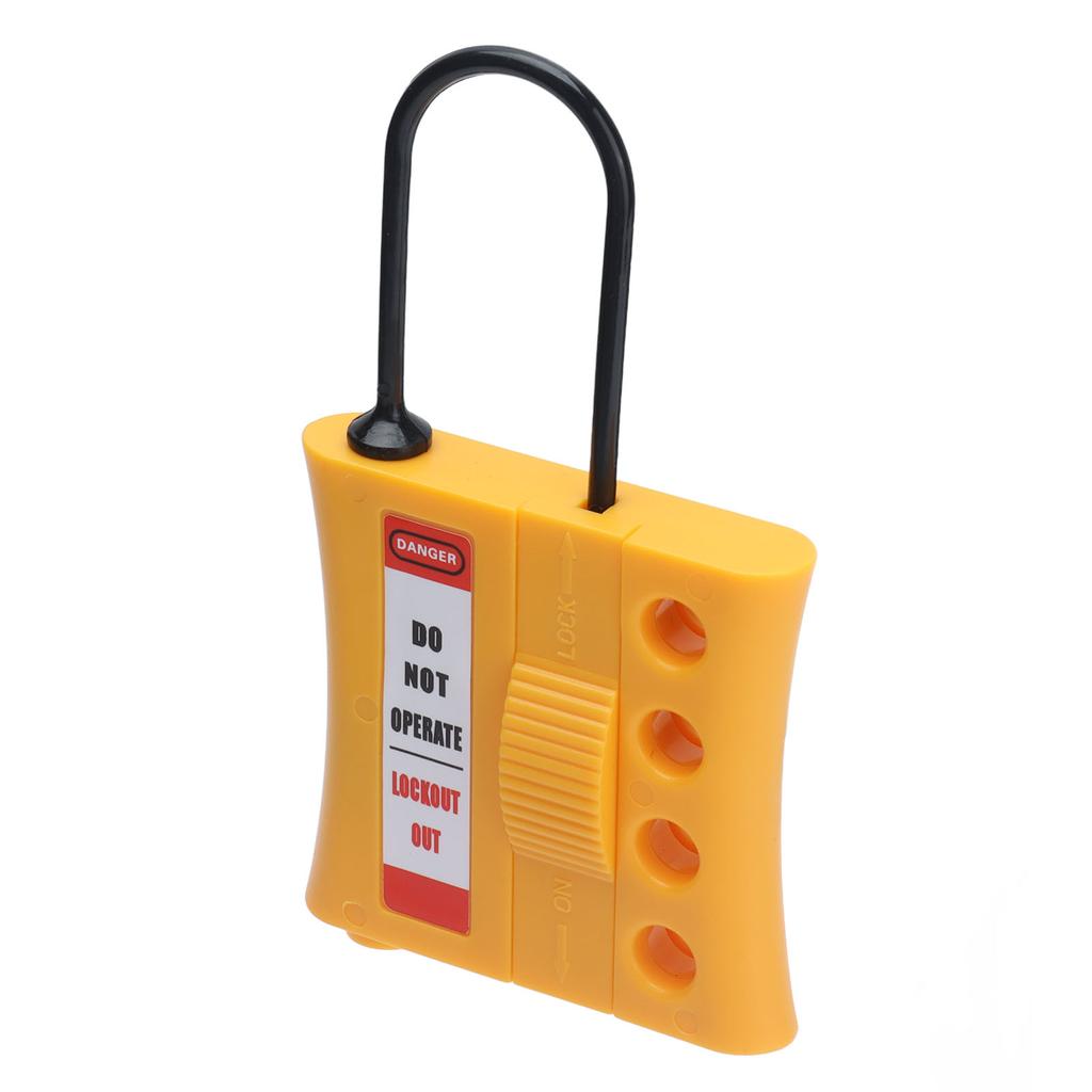 Hänglås Tagout Stoppa Utlåsning Nylon ABS 4 Hål Isolerat Loto Säkerhetslås för 36mm Nyckelhål