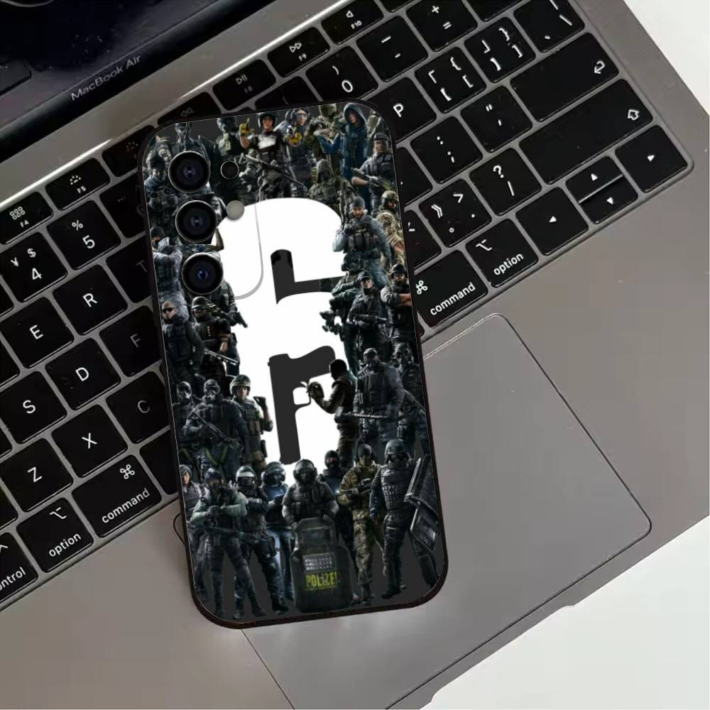Shooting R-Rainbow S-Six S-Siege-s Phone Case For Samsung S25,S24,S21,S22,S23,S30,Ultra,S20,Plus,Fe,Soft Silicone Black Cover