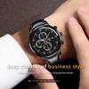Men's Fashion Sports Watches Men Luxury Business Quartz Wristwatch Calendar Male Casual Leather Bracelet Watch Luminous Clock