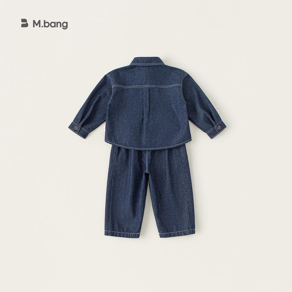 Boys Denim Suit Set With Polyester Fabric For Spring And Fall Kids Age 3 To 8
