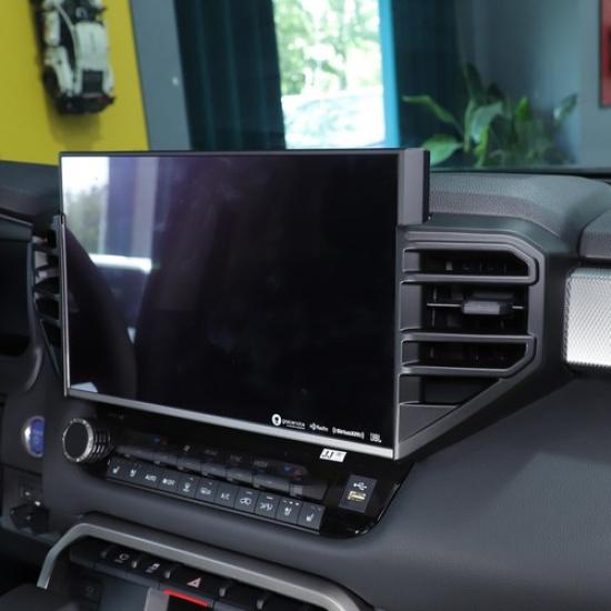 Matt Black Center Console Air Condition Outlet Vent Trim For Toyota Tundra 22-23