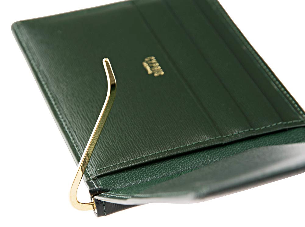 Box Calf Money Made in Day Birthday Boyfriend Green [CYPRI] Clip, Japan, Compact, Slim, Father's Gift, Present, Gift, 4413(06)