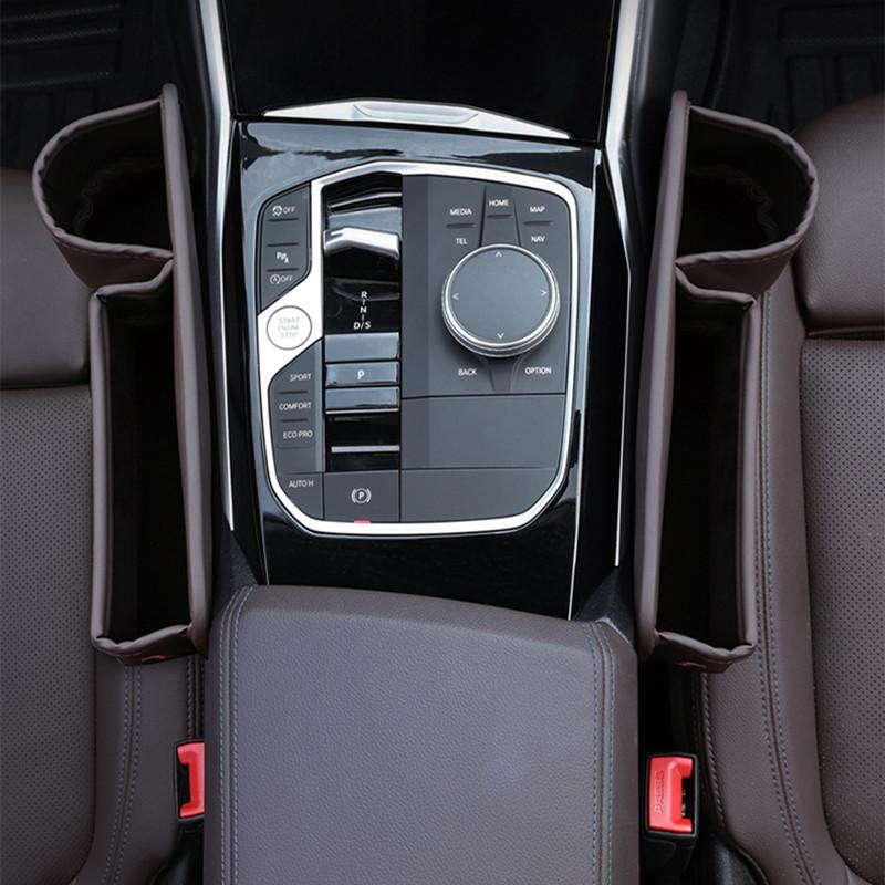 Car Seat Gap Organizer Multifunction Console Crevice Filler Side Storage Box With Cup Holder Sundries Storage Pocket Accessories