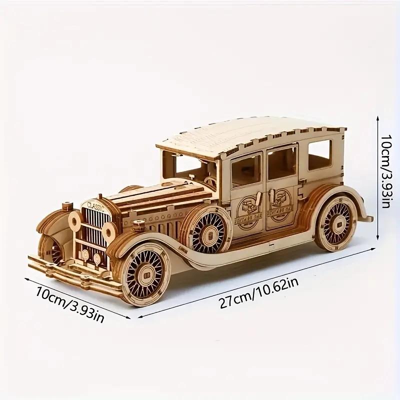 3D Wooden Jigsaw Puzzles, Vintage Car Models, Wooden DIY Crafts, Creative Jigsaw Puzzles, Holiday and Birthday Gifts, Toys, and