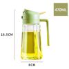 2-in-1 Oil Spray Bottle and Pourer with Precise Control - Portable Kitchen Oil Dispenser for Cooking, Salad, Baking, Grilling