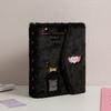 A5 Plush Binder Embroidery 6 Ring Magnetic Photo Album Kpop Photocard Holder Collect Book Storage Organizer