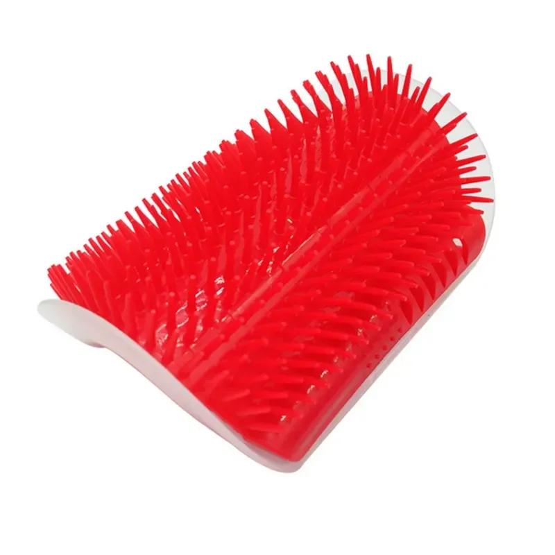 Corner Cat Brush Pet Comb Play Toy Plastic Scratch Bristles Arch Massager Self Grooming Scratcher Cats Toys