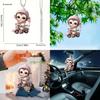 Car Whimsical Acrylic Hanging Decoration Versatile For Backpack Accessories And Home
