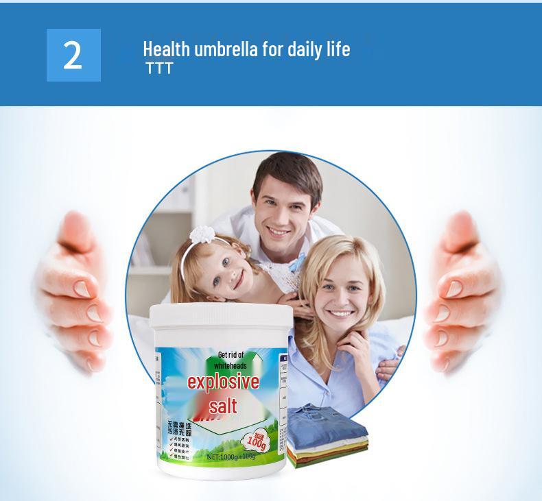 Explosion Salt Laundry Stain & Yellowing Remover: Whitening & Color-Safe Detergent for Infants & Toddlers