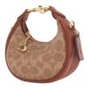 Coach Jonie 15 Top Zip Closure Faux Leather With Cowhide Mini Shoulder Crossbody Handbag Women Handbag Brown Yellow Red CR510-B4NQ4