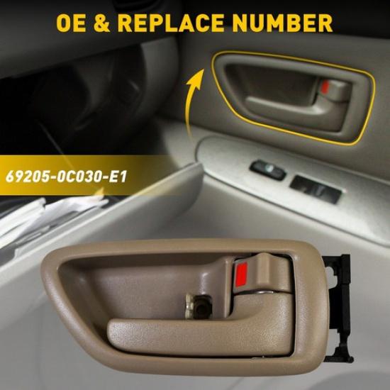 For Toyota Sequoia Avalon Ide Door Handle Trim Passenger Right Beige Side RH
