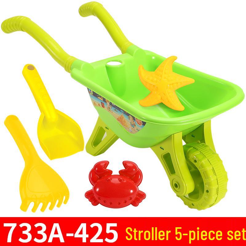 

Летняя пляжная тележка для игрушек: Ролевая игра, Игра с водой, Копание песка Интерактивная игра для детей