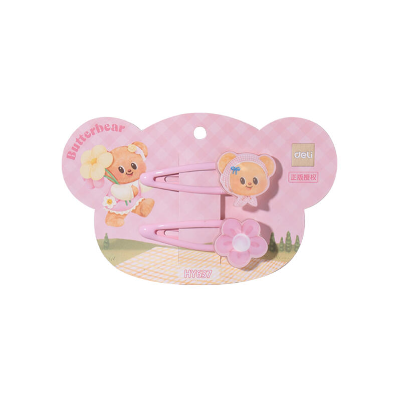 Butter Bear Cute Mini Snap Hairpin for Girls
