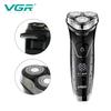 Original VGR Portable Three-head Floating Shaver Digital Display Electric Shaver Rechargeable Shaver Household Full Body Wash Home Razor Shaver V-318