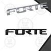 1PCS Metal Letter For Forte 3D Emblem Car Rear Trunk Decals Badge Auto Accessories Styling
