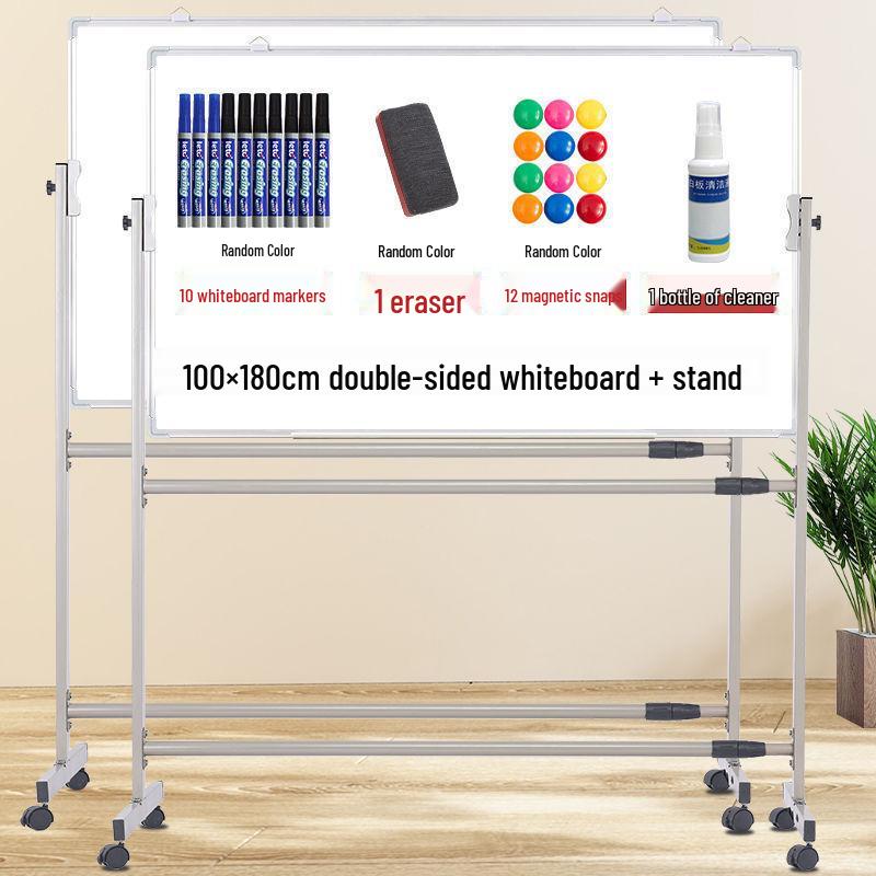 Mobiler zweiseitiger magnetischer Whiteboard-Ständer für Zuhause, Büro oder den Unterricht