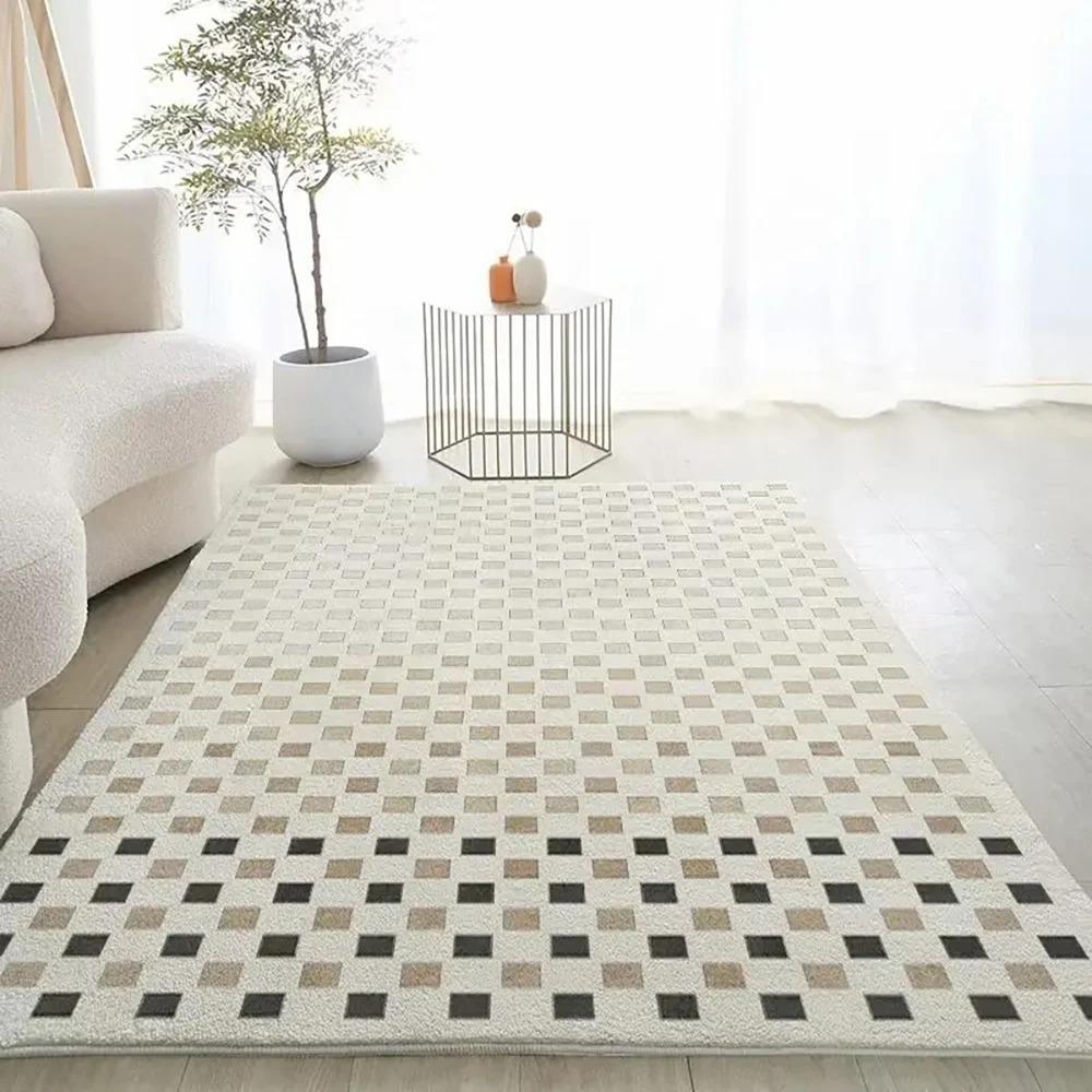 Nordic Minimalist Style Rug Carpet For Bedroom Living Room Home Sofa Decoration Large Decor Floor Mat Gift Washable Rug
