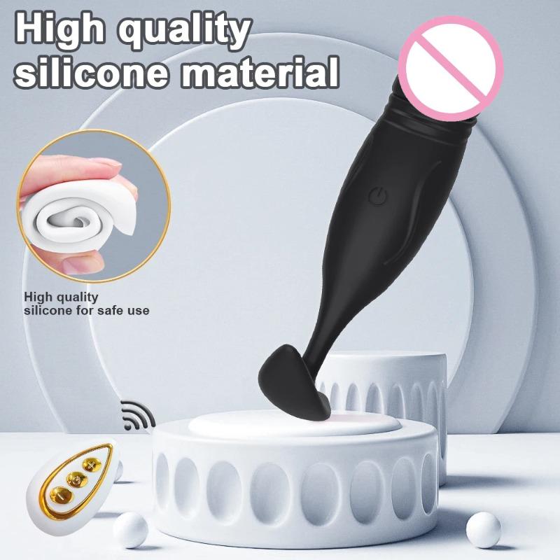 Remote Control Prostate Massager & Anal Plug for Men – Dual-Stimulating Vibrator with Clitoral/G-Spot Stimulation