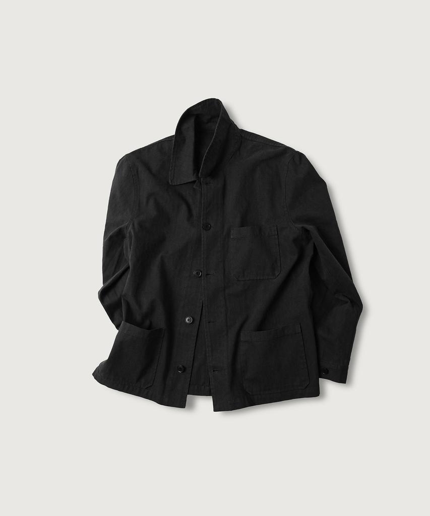 MOOD INSIDE Herringbone French Work Jacket_Black