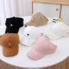 High Ponytail Kids Sun Hat Solid Color Baby Peaked Cap Korean Children's Baseball Cap  Outdoor