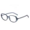 Tr90 Oval Eyeglasses Frame With Blue Light Blocking For Casual Daily Wear