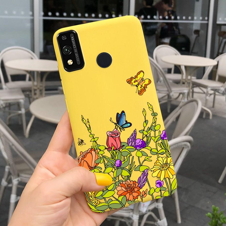 For Honor 9X Lite JSN-L21 Phone Case Honor 9X STK-LX1 Lovely Printing Macaroon Silicone Soft Cases Cover For Honor9X 9 X Lite