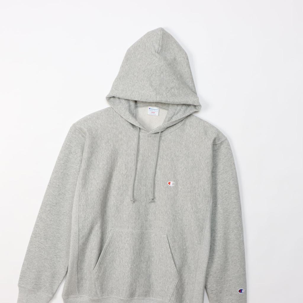 Champion Long Sleeve Cotton 10oz Relax Fit Fleece Hoodie with Embroidered Logo and Reverse Hoodie Oxford Size XL Men's 100% Weave® (C3-Y131), Gray,