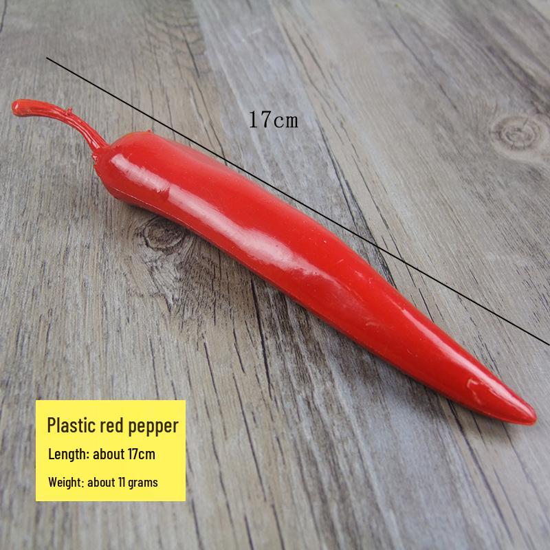 Simulated Chili Bell Pepper Fake Fruit Toy Model for Display