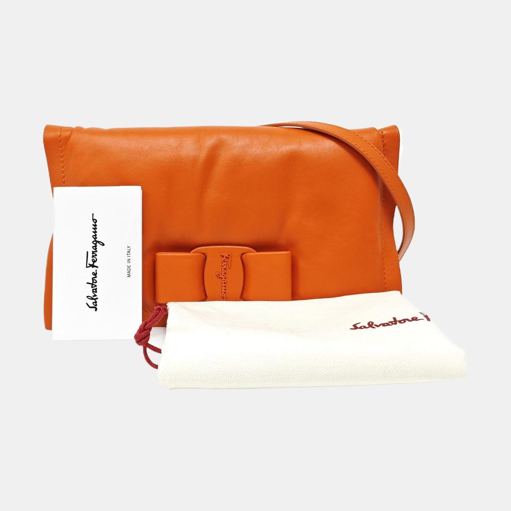 [Gebraucht] Viva Bow Unifarbene Minimalistische Kalbsleder Kissen Tasche Schulter Crossbody Mini - Sehr Gut #18CBE3G
