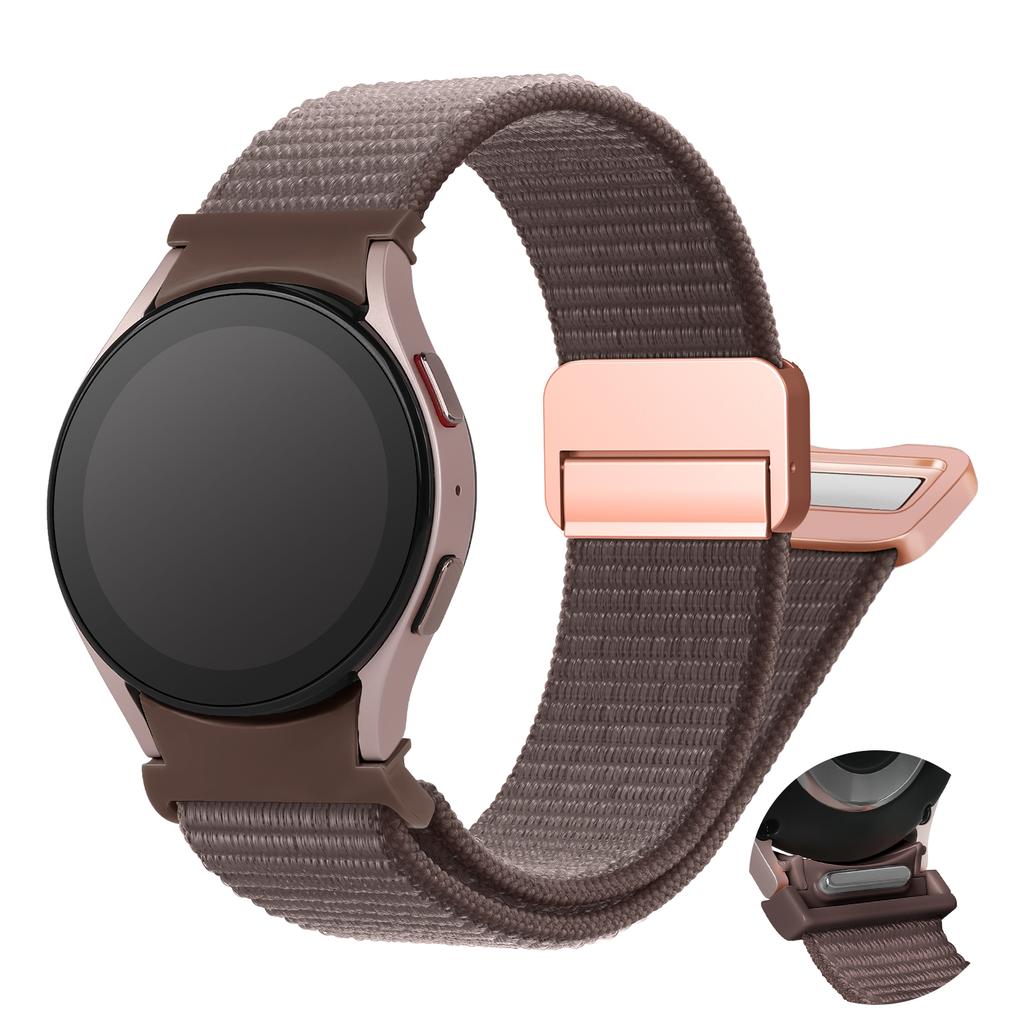 No gaps Band For Samsung Galaxy Watch 7 FE 6 4 Classic 5 pro 44mm 40mm 47mm 43mm 45 Magnetic nylon bracelet Galaxy Watch 7 Strap