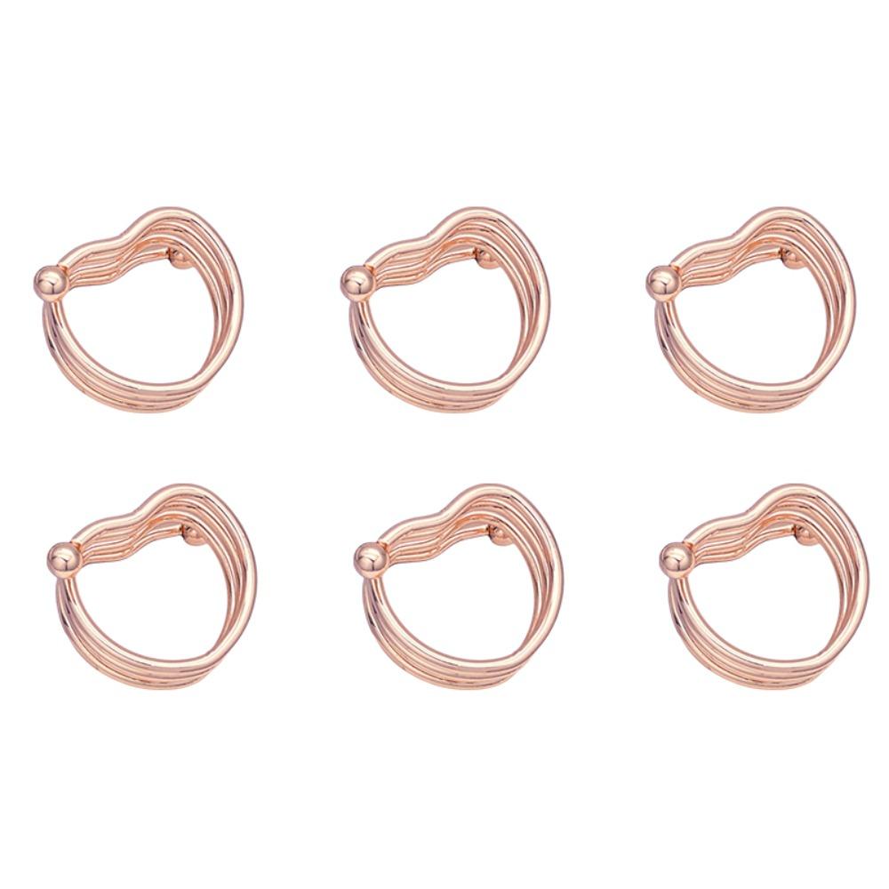 6 Pieces Gold/Silver Hotel Napkin Holder Electroplated Table Towel Holder  Banquet