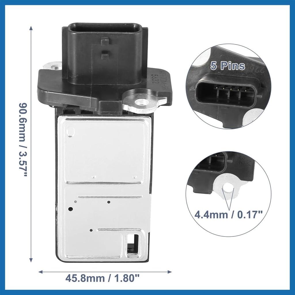 22680-7S000 MAF Mass Air Flow Meter Sensor for Nissan Versa 2007-2012 for Nissan Sentra 2003-2012 for Infiniti G37 2008-2013 Item Replacement