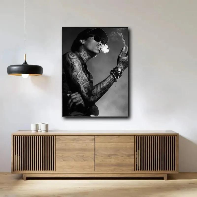 Wiz Khalifa Dekoration Kunstposter Wandkunst Personalisierbares Geschenk Modernes Familien Schlafzimmer Dekor Leinwandgemälde