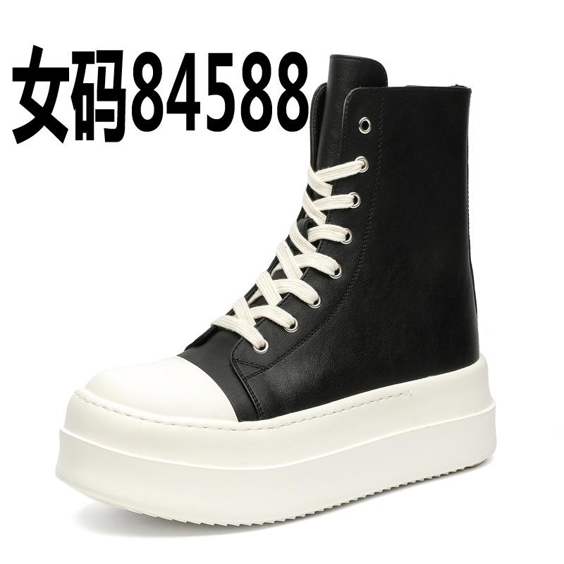 

Классические парные короткие ботинки с арбузным носком, дышащие, на толстой подошве, ботинки-локомотивы, с внутренней платформой, ботильоны, мужские и женские ботинки 18458-J 39