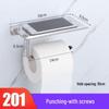 304 Stainless Steel Toilet Paper Holder with Phone Shelf
